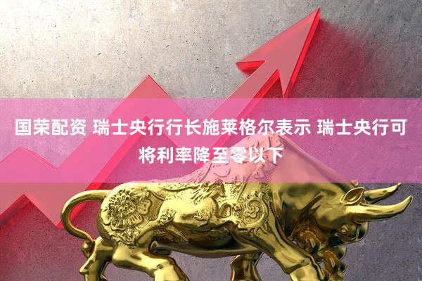 国荣配资 瑞士央行行长施莱格尔表示 瑞士央行可将利率降至零以下